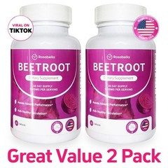 2Pcs Organic Rosabella Beet Root Natural Energy Boost Blood Pressure 60-Capsules
