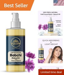 Babchi Oil Bakuchi Psoralea corylifolia 100% Natural Cold Pressed Carrier Oil…