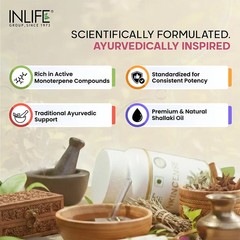 INLIFE Natural Frankincense Oil For Joints & Respiratory Wellness, 60 Veg Caps
