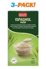 Qarshi Natural Ispaghol Husk 100g (Pack of 3) – Pure Psyllium Husk Fiber 300g