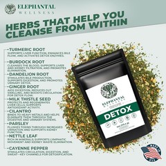 Premium Detox Herbal Tea | Daily Liver, Kidney, Blood & Digestive Support with