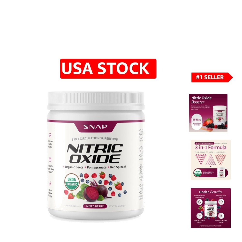 USDA Organic Beet Root Powder with Pomegranate & Spinach – 30 Servings, Mixed…