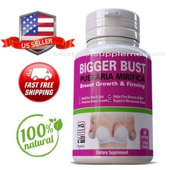 PUERARIA MIRIFICA BlGGER BUST GROWTH PILLS BREAST EnIargement 60 Caps 5000mg