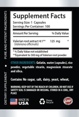Helping With The Stress – VALERIAN ROOT EXTRACT 125mg – Help With Digestion 2B