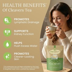 Palm Beach Herbs Cleavers Tea – Cleavers Herb for Lymphatic, Urinary and Well…
