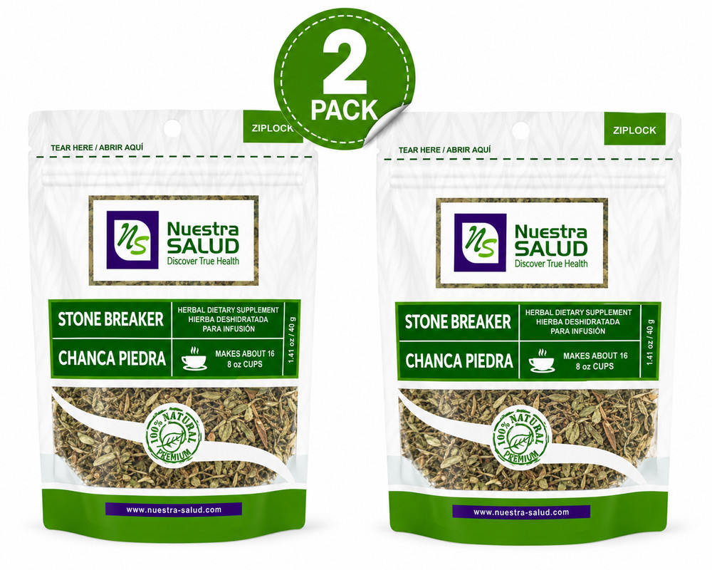 2 Pack Stone Breaker Chanca Piedra Herbal Tea 80 g Natural Infusion
