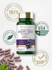 Grape Seed Extract 4,000 Mg Max Strength Antioxidant Immune Support, 120 Caps