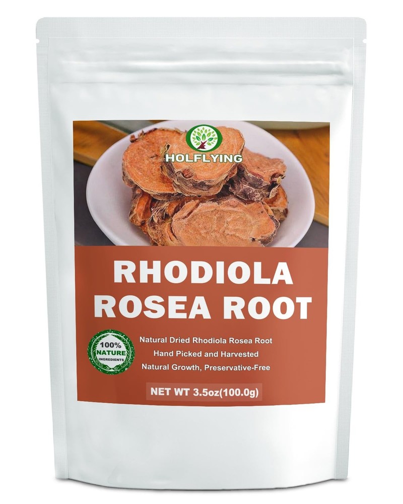 Natural Dried Rhodiola Rosea Root for Tea- 3.5 oz, Cut & Sifted, 2.5 Ounces