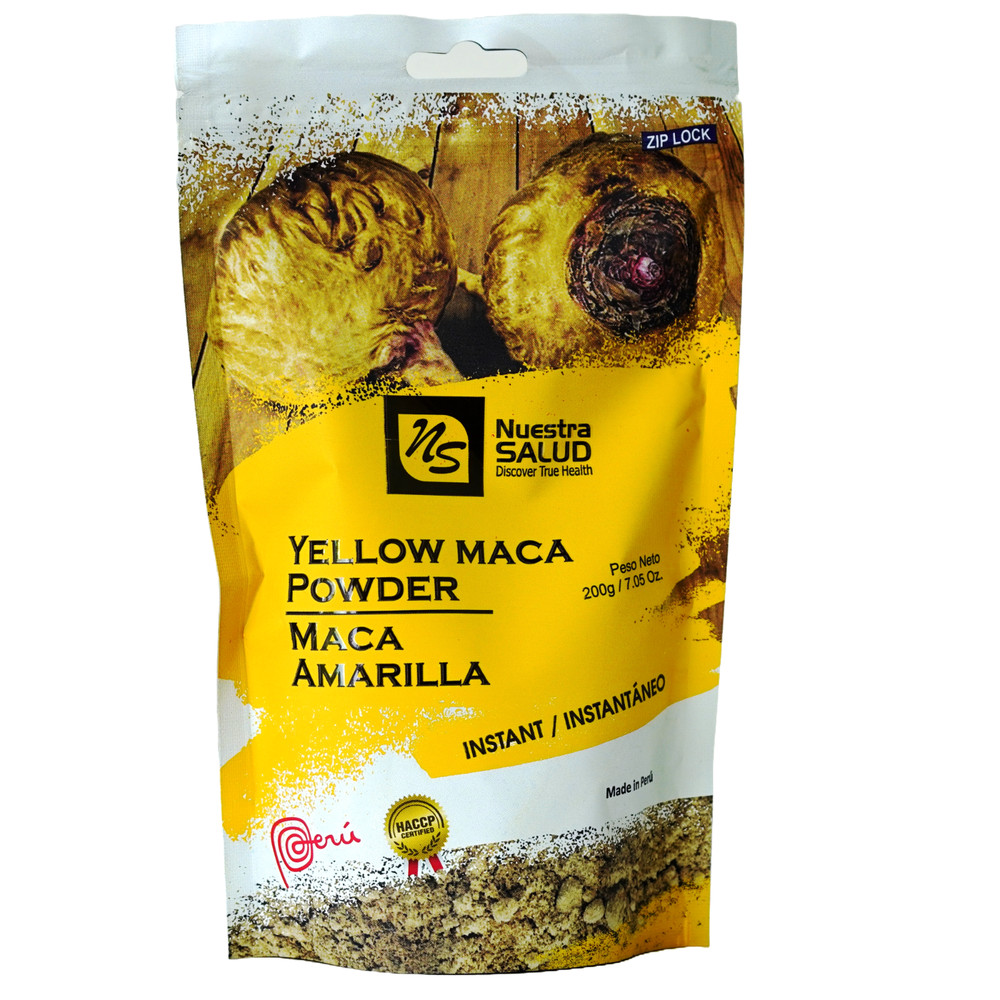 Libera el Poder Maca Amarilla en Polvo Maca Peruana (200g) Gelatinizada