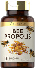 Bee Propolis Capsules 600mg | 150 Count | Non-GMO, Gluten Free | by Carlyle