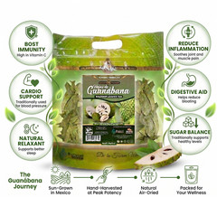 Organic Soursop Leaves |Graviola /Hojas de Guanábana|4oz |400 count Dried Leaves