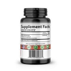 60 ORGANIC REISHI MUSHROOM PURE POTENT 15:1 EXTRACT LINGZHI GANODERMA CAPSULES