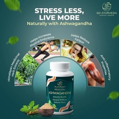 Go Ayurveda Dhanvantri Ashwagandha Capsules, 60 Capsules w023