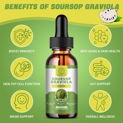 Soursop Graviola Liquid Drop for Cell Support & Regeneration, Immune Boost