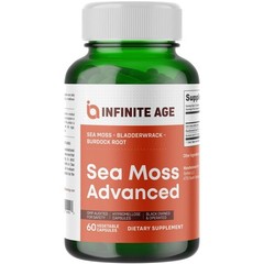 High-Potency Sea Moss & Bladderwrack Capsules – 1250mg, 60 Count for Wellness