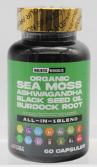 Holisitic Hercules Organic Sea Moss Ashwagandha Black Seed Oil Burdock Root