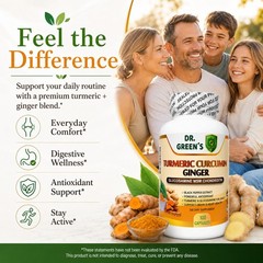 3 Bottles Turmeric Ginger Glucosamine Chondroitin MSM Black Pepper 300 caps