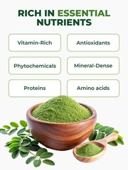 MORINGA Organic Moringa Powder, Premium 100% Leaf Powder Single Origin