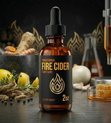 Traditional Fire Cider Tincture 1:3 Potency Extract 10 HERBS – Natural Wellness