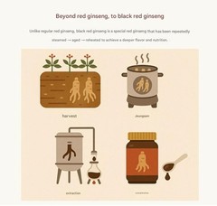 Korean 6 Years Black Red Ginseng Extract Premium 240g x 1EA Saponin,Panax KOREA