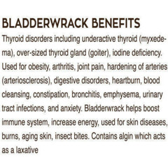 BLADDERWRACK Iodine Sea Weed Absolutely No Additives Wild Crafted 100 V Capsule