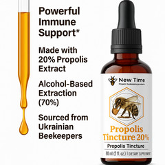 2 oz Bee Propolis Tincture 20% – Alcohol-Based, Pure, Natural Immune Support