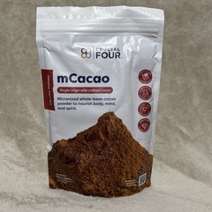 Crucial Four Micronized Whole-Bean Cacao Powder 8oz Organic Raw Superfood Cocoa