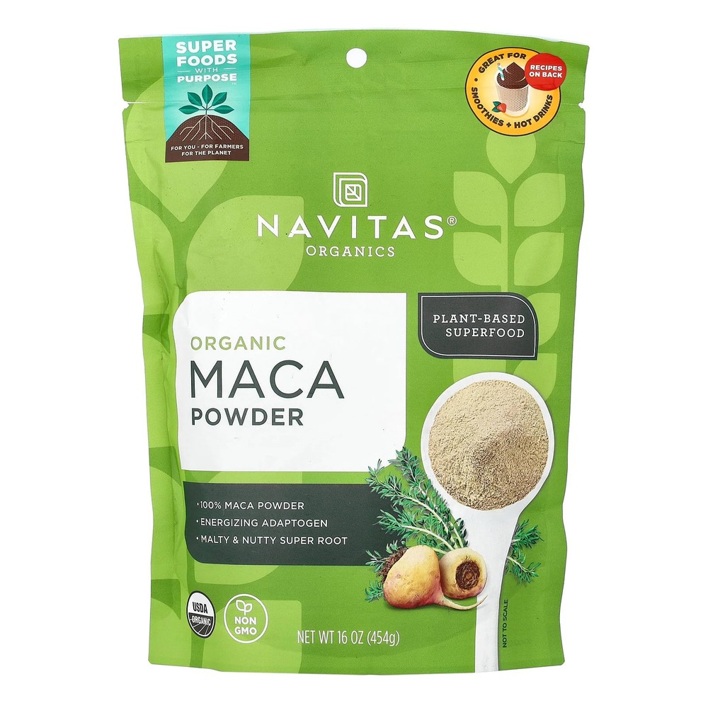 2 X Navitas Organics, Organic Maca Powder, 16 oz (454 g)