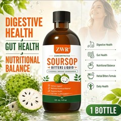 1 Bottle, Soursop Bitters Liquid, Herbal Bitters Formula with Soursop Leaf,…