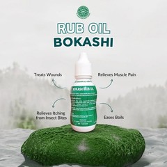 BOKASHI Rub Oil Herbal Natural Balinese Massage Oil For Muscles & Joints