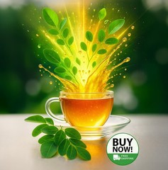 Zokiva Moringa Tea Bags 150 Count (3-Pack) | Herbal Caffeine-Free 40% OFF Bulk