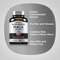 Maca Root Capsules 150 Count | Non-GMO, Gluten Free | Energy & Hormone Support