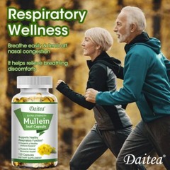 Mullein – 120 Capsules-1500 mg – Supports HealthyRespiratory Function