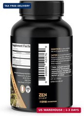 Maca Root Capsules Black Red Yellow Blend 500mg Vegan 180 Capsules 90 Day