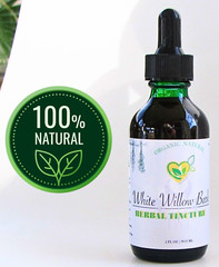 White Willow Bark Tincture Organic Liquid Herbal Drops 2 Fl oz Pain Fever Bottle