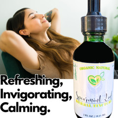 Spearmint Leaf Tincture Organic Liquid Herbal Drops Calm Mental Clarity Aid 2oz