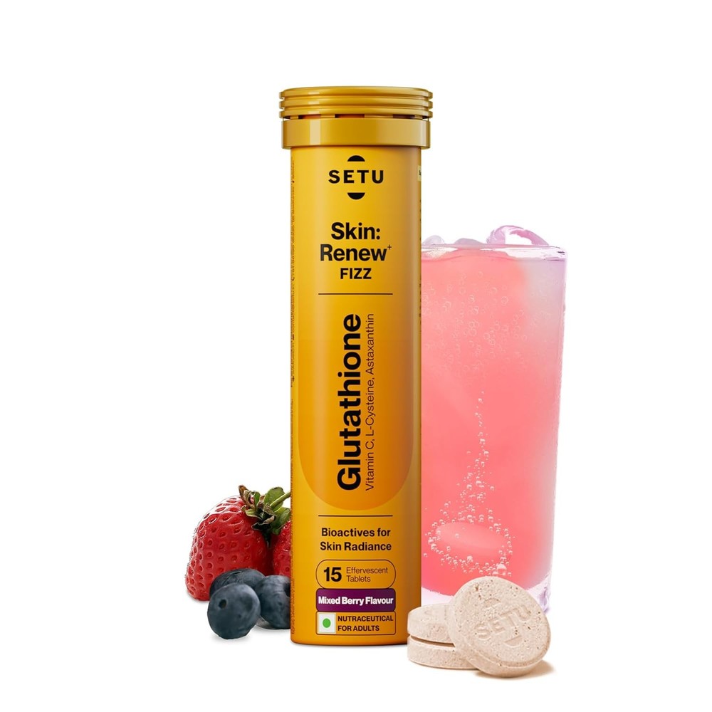 Setu Skin Renew Glutathione Tablets Mixed Berry Flavour 15 Tablets