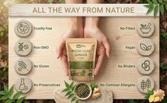 Neem Ginger Tea – 8 oz – Caffeine-Free Herbal Blend – Immunity & Digestive
