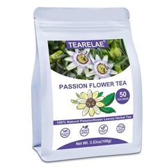 TEARELAE 100% Natural Passion Flower Tea 50 TeaBags herb for Relaxation & Sleep