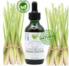 Lemongrass Tincture Power Liquid Herb Drops Natural Organic Weight Loss 2 oz