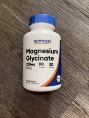 Nutricost Magnesium Glycinate Capsules (90 Capsules, 210 mg Per Serving)
