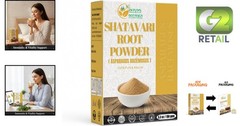 Shatavari Powder – Pure Asparagus Racemosus for Breastfeeding, 5.3 oz Resealable