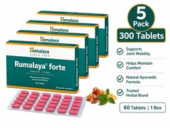 5 x Himalaya Rumalaya Forte 300 Tablets Joint Mobility Support Exp 2028