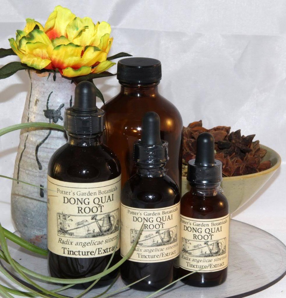 DONG QUAI ROOT Tincture PCOS reduce stress tonify Organic Folk Remedy Extract ~