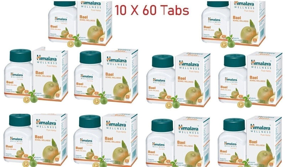 10 Pc X Himalaya Herbal BAEL New Production- 60 tabs each FREE SHIP