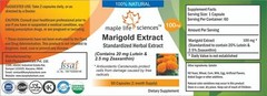 Marigold Extract Capsules 20% Lutein with Zeaxanthin Pure & High Quality