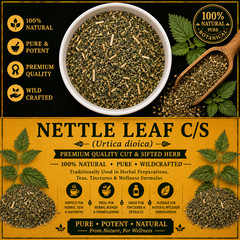 Nettle Leaf C/S Urtica dioica Cut & Sifted Premium Herbal Tea Leaf | Fresh | USA