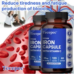 Iron Builder Blood Supplement, Absorbs Easily Raise Hemoglobin Levels