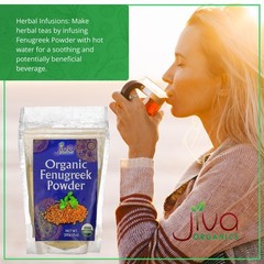 Organic Fenugreek Powder 7oz Bag – Gluten Free, Non-GMO, Methi Powder, Pure, Raw