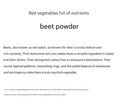 100% Natural Korea Beet Powder 300g Korean Medicinal Powder Herbal Powder NEW